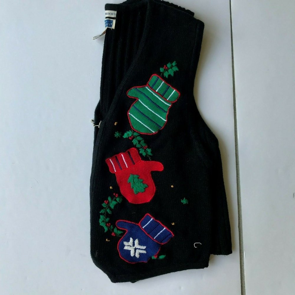 Bryn Connelly Not so Ugly Christmas Vest Large EUC - Picture 8 of 12